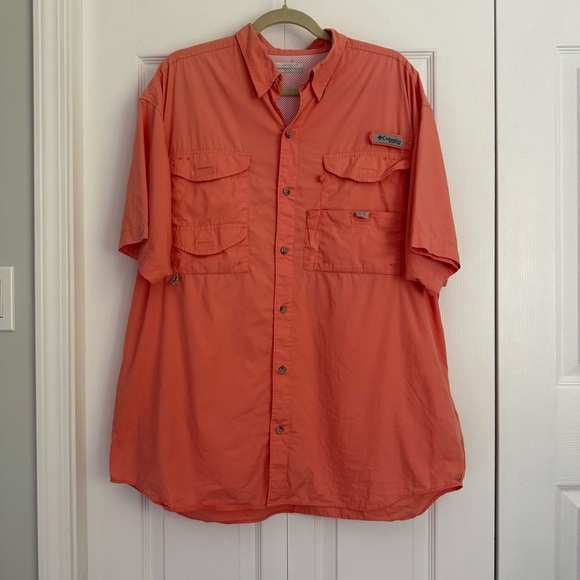 Columbia PFG Performance Short sleeve Button-Up fishing Shirt size XL - Picture 1 of 8